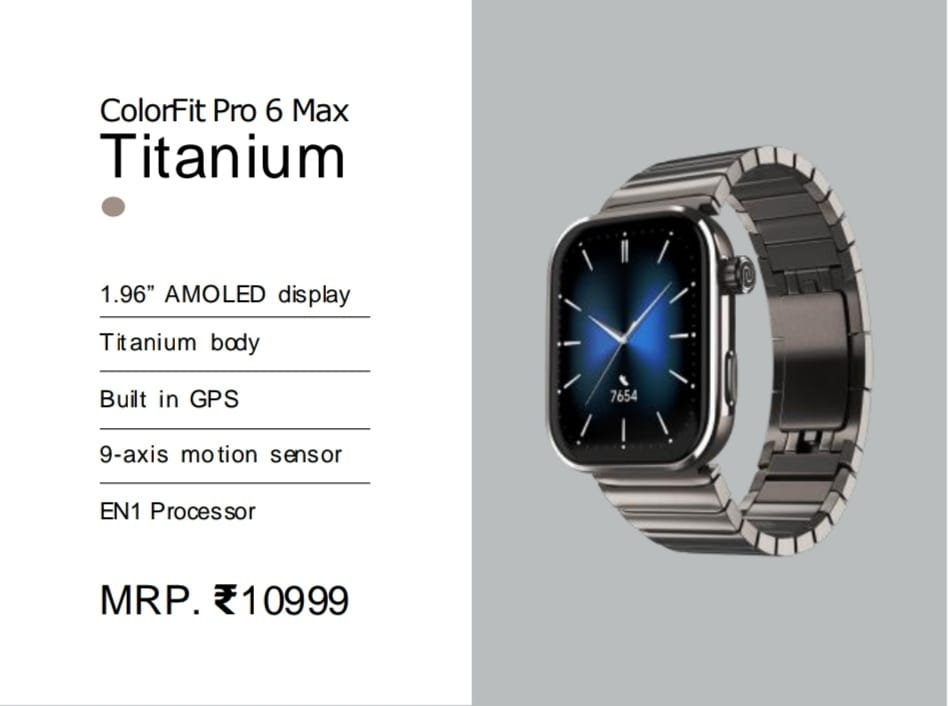 noise colorfit pro 6 max titanium